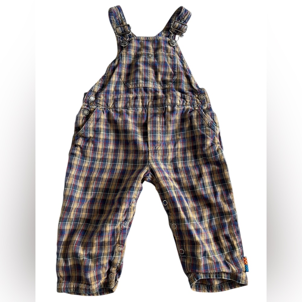 Vintage Gymboree Plaid Overall Jumper